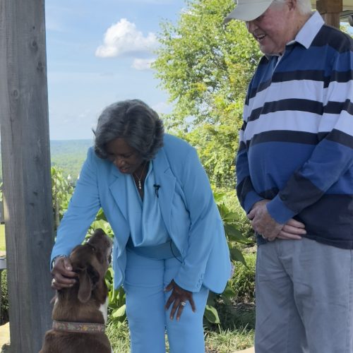 Harold Monica and the dog